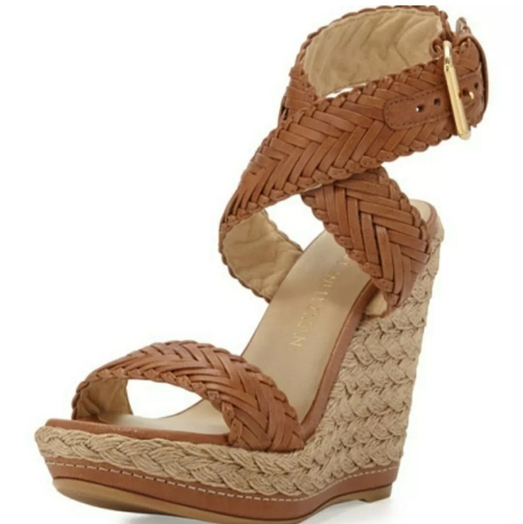 Stuart Weitzman Shoes - Stuart Weitzman Elixir Wedge Espadrille Adobe New
